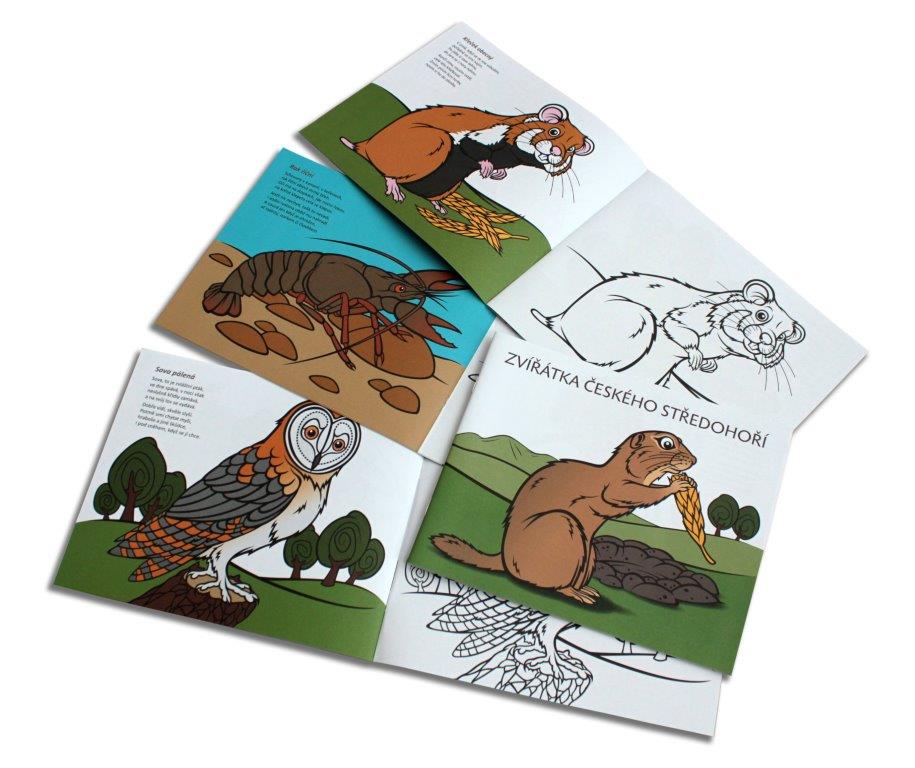 Omalovánky - České středohoří – Grafika
